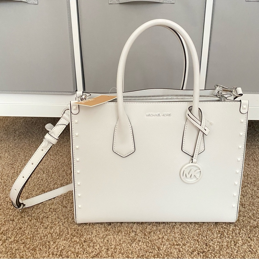NWT！Michael Kors Maple Handbag Optic White